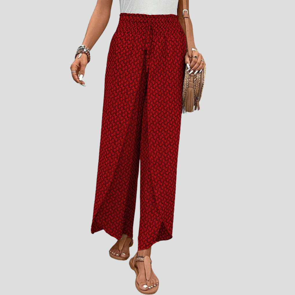 Pantaloni con stampa geometrica moderna
