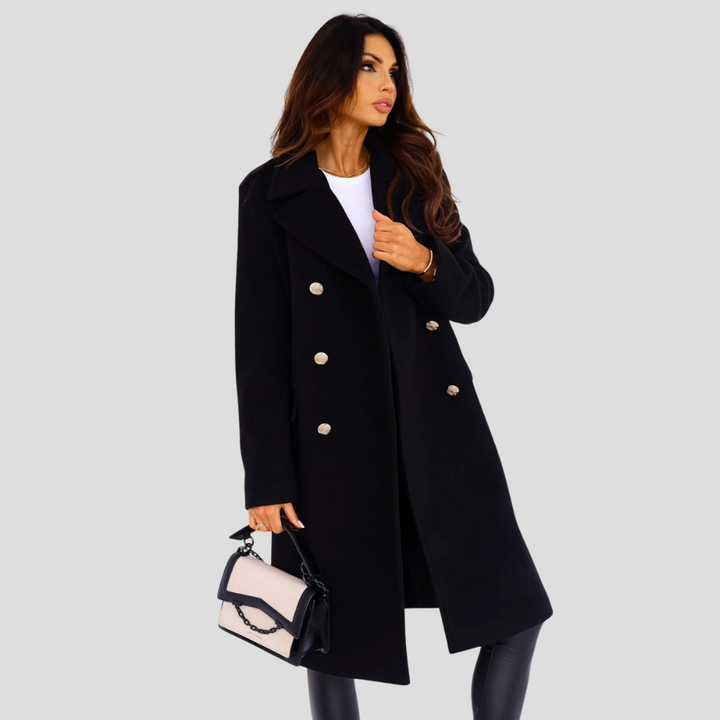 Cappotto doppiopetto da donna