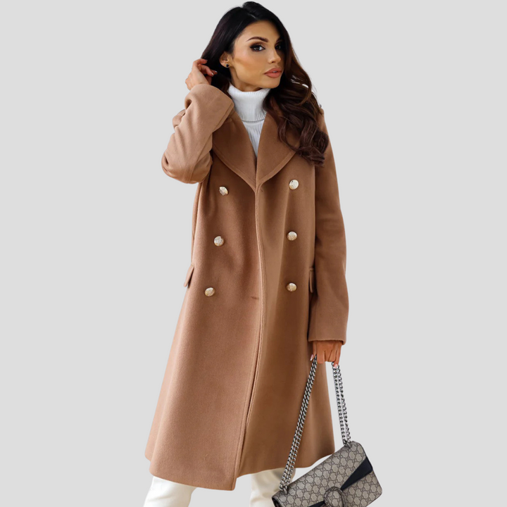 Cappotto doppiopetto da donna