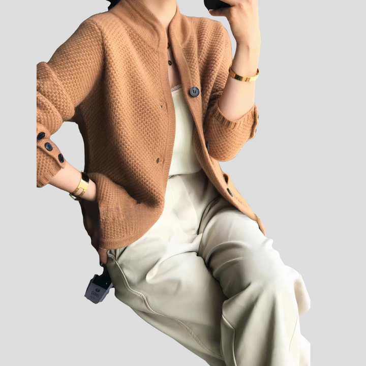 Cardigan in cashmere da donna