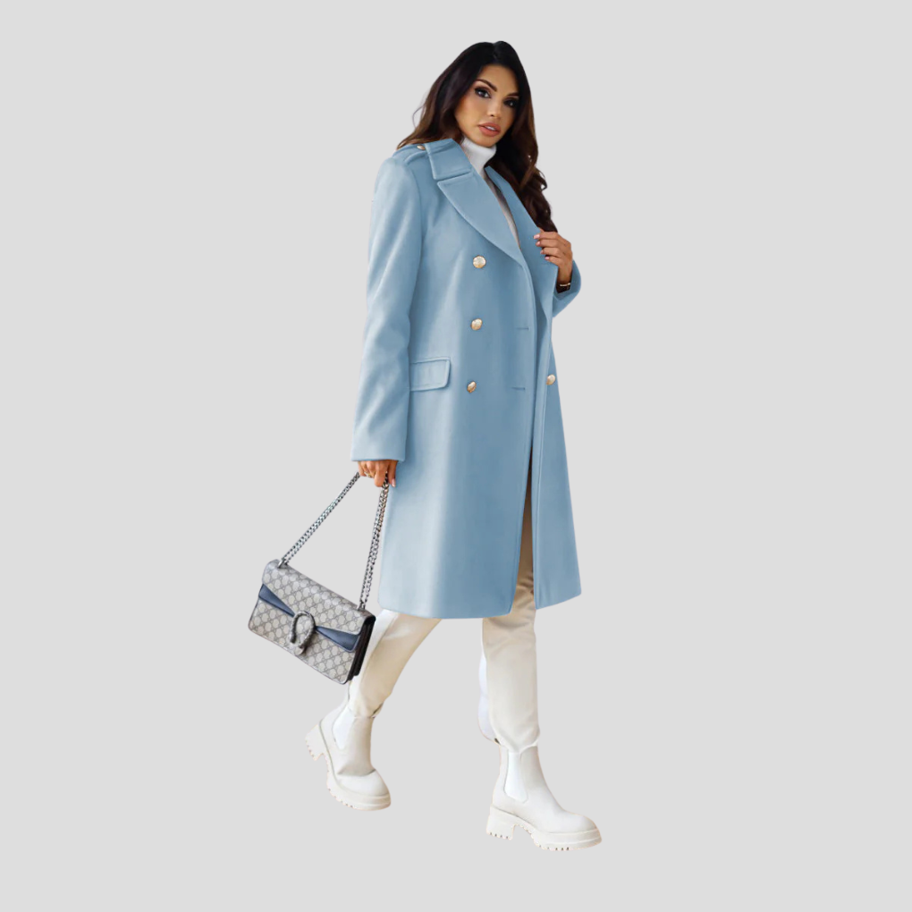 Cappotto doppiopetto da donna
