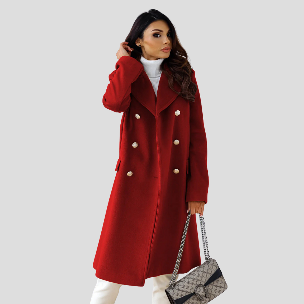Cappotto doppiopetto da donna