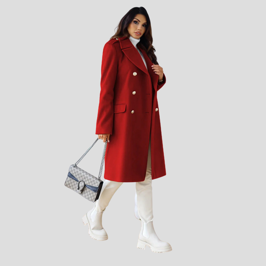 Cappotto doppiopetto da donna