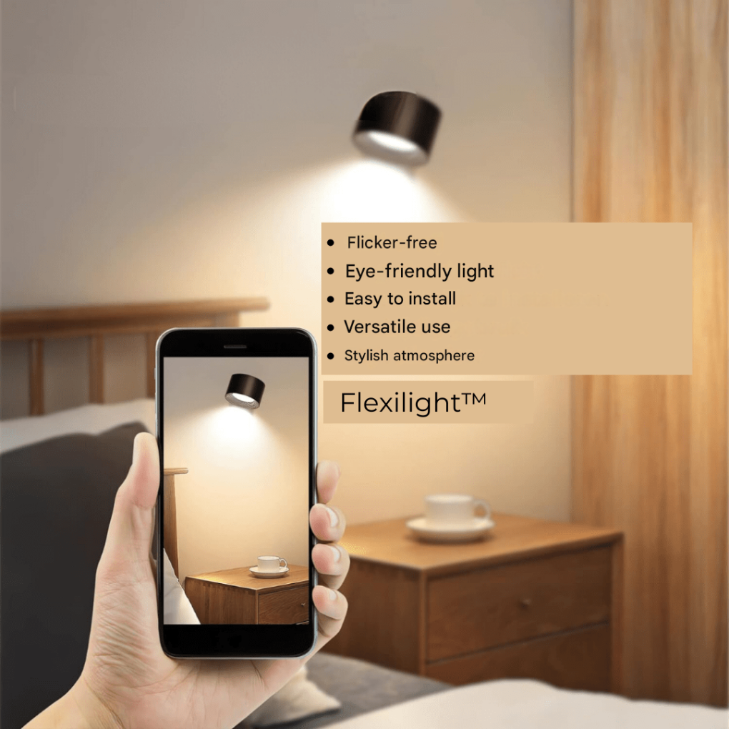 Lampada da parete a LED ricaricabile senza fili a 360°