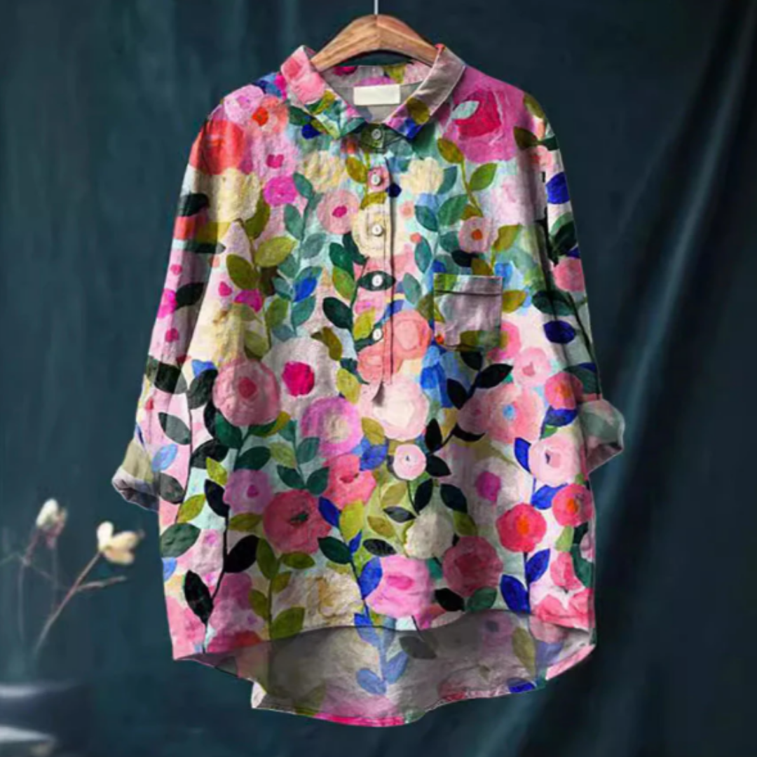 Camicetta da donna con stampa floreale