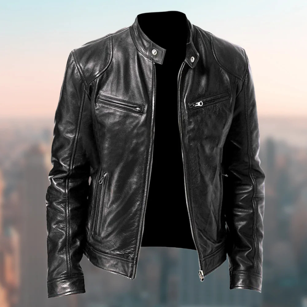 Giacca in pelle da uomo – Design elegante