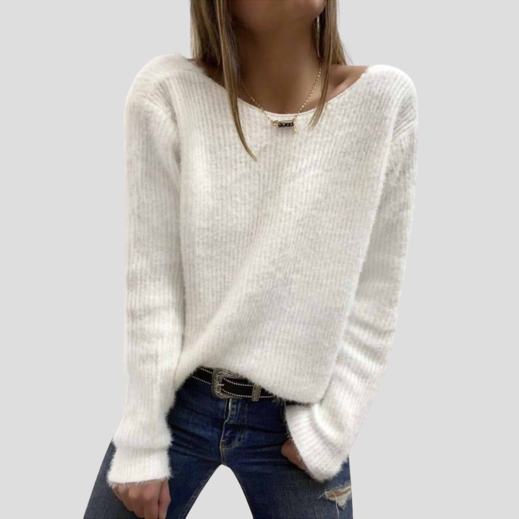 Lungo bianco semplice da donna