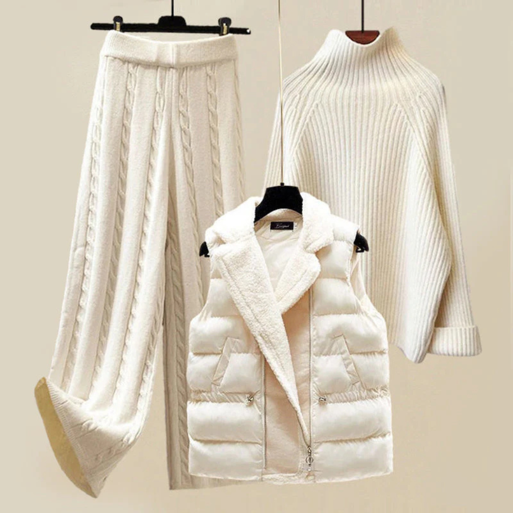 Completo invernale da donna accogliente