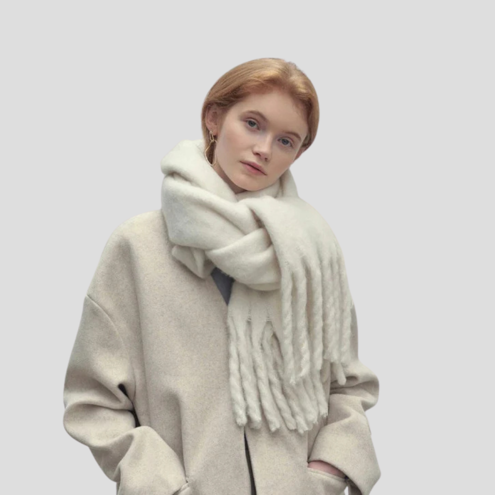 Sciarpa con nappe da donna