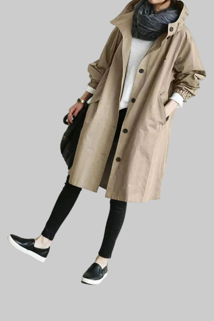 Impermeabile alla moda da donna