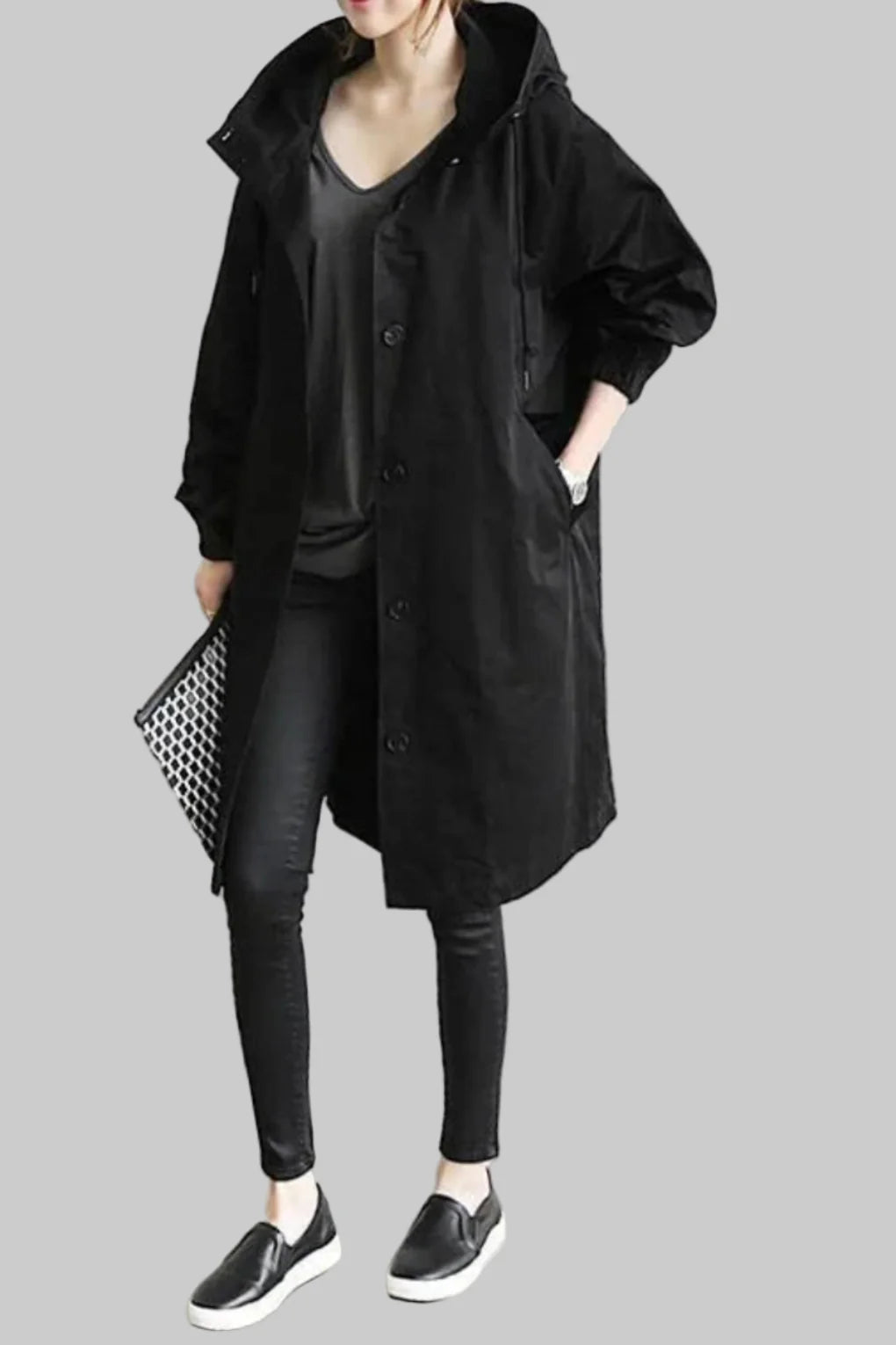 Impermeabile alla moda da donna