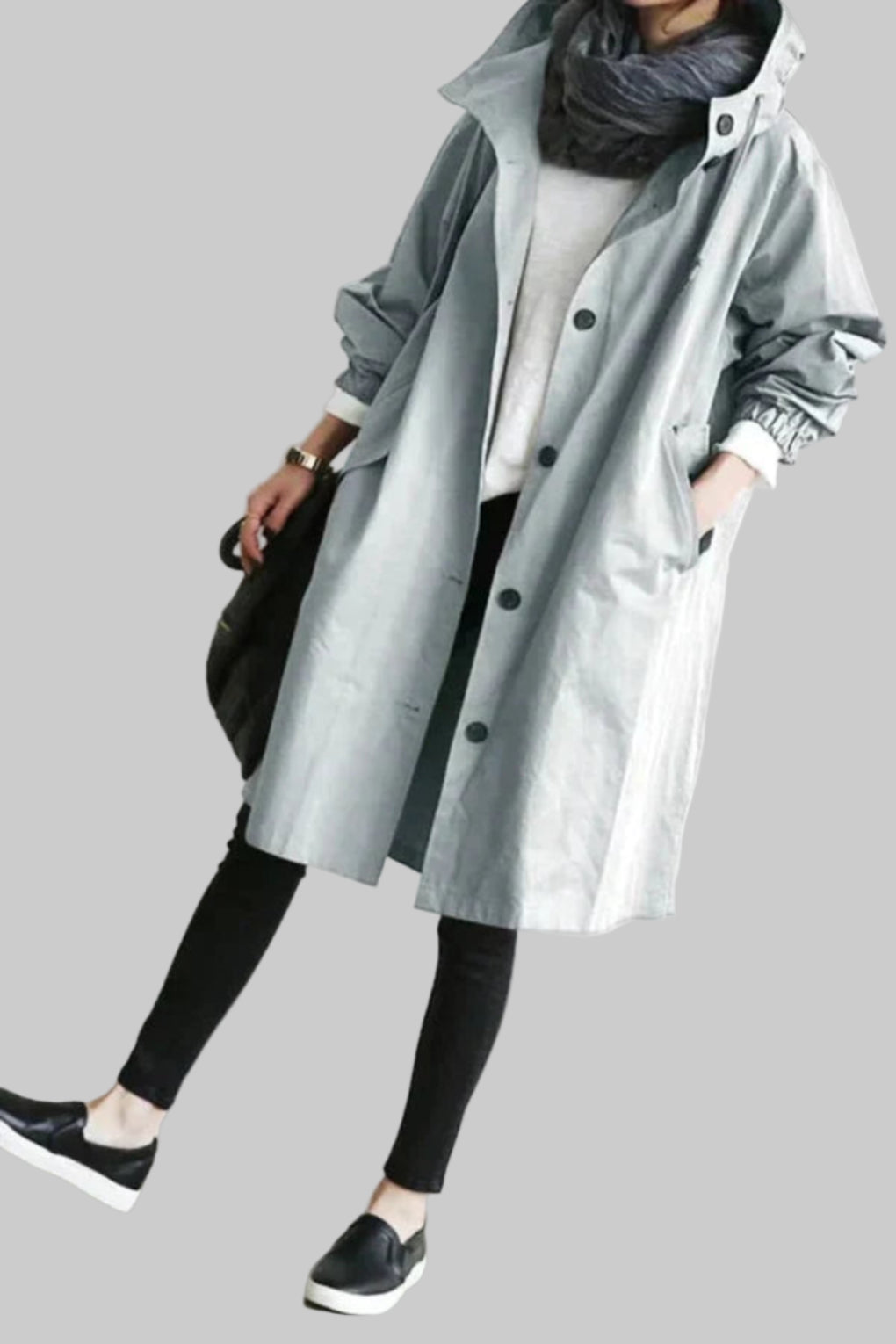 Impermeabile alla moda da donna