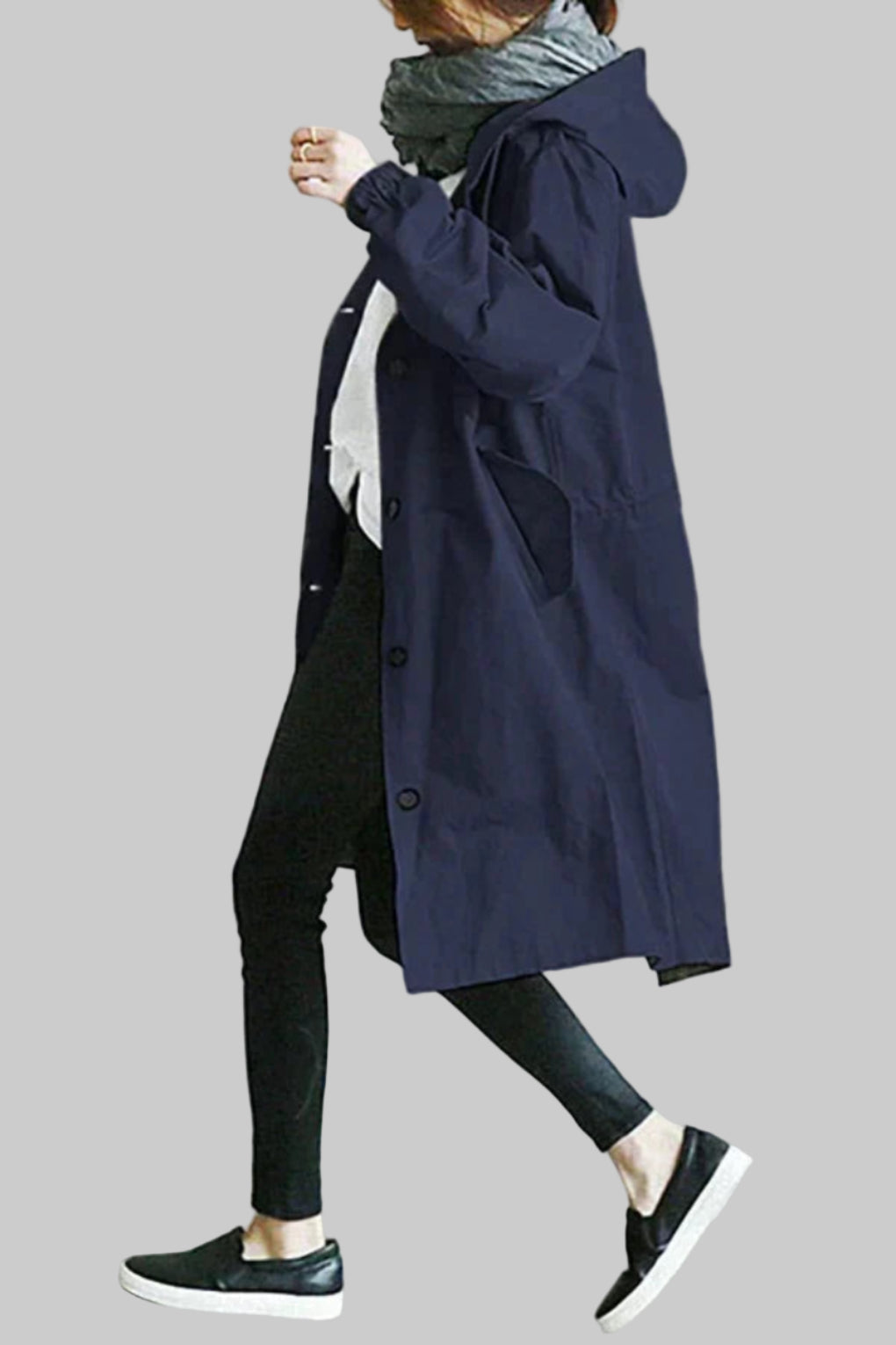 Impermeabile alla moda da donna