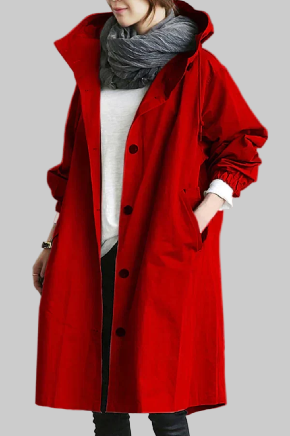 Impermeabile alla moda da donna
