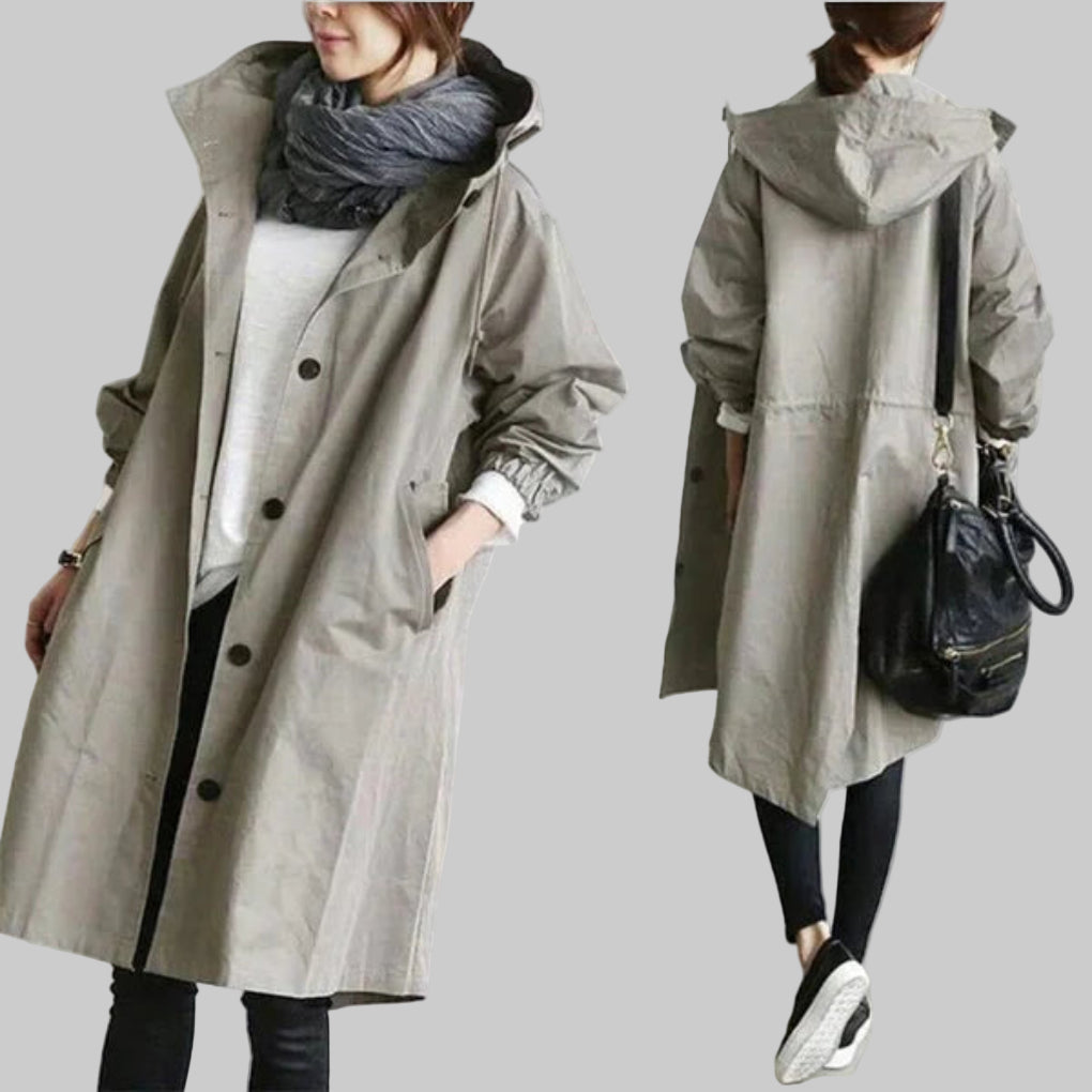 Impermeabile alla moda da donna
