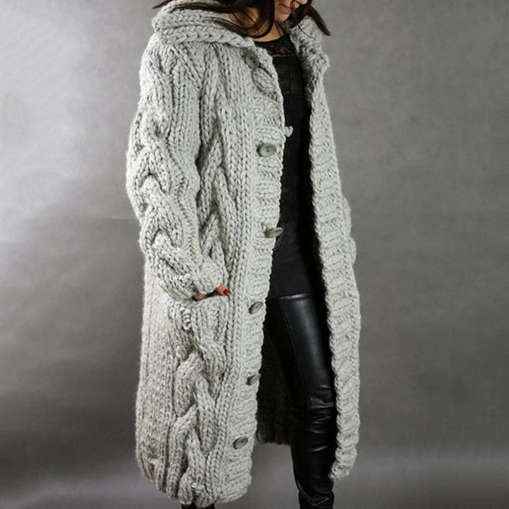 Cappotto in maglia da donna