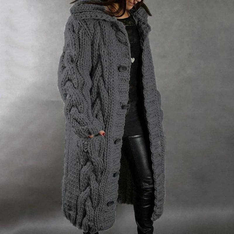 Cappotto in maglia da donna