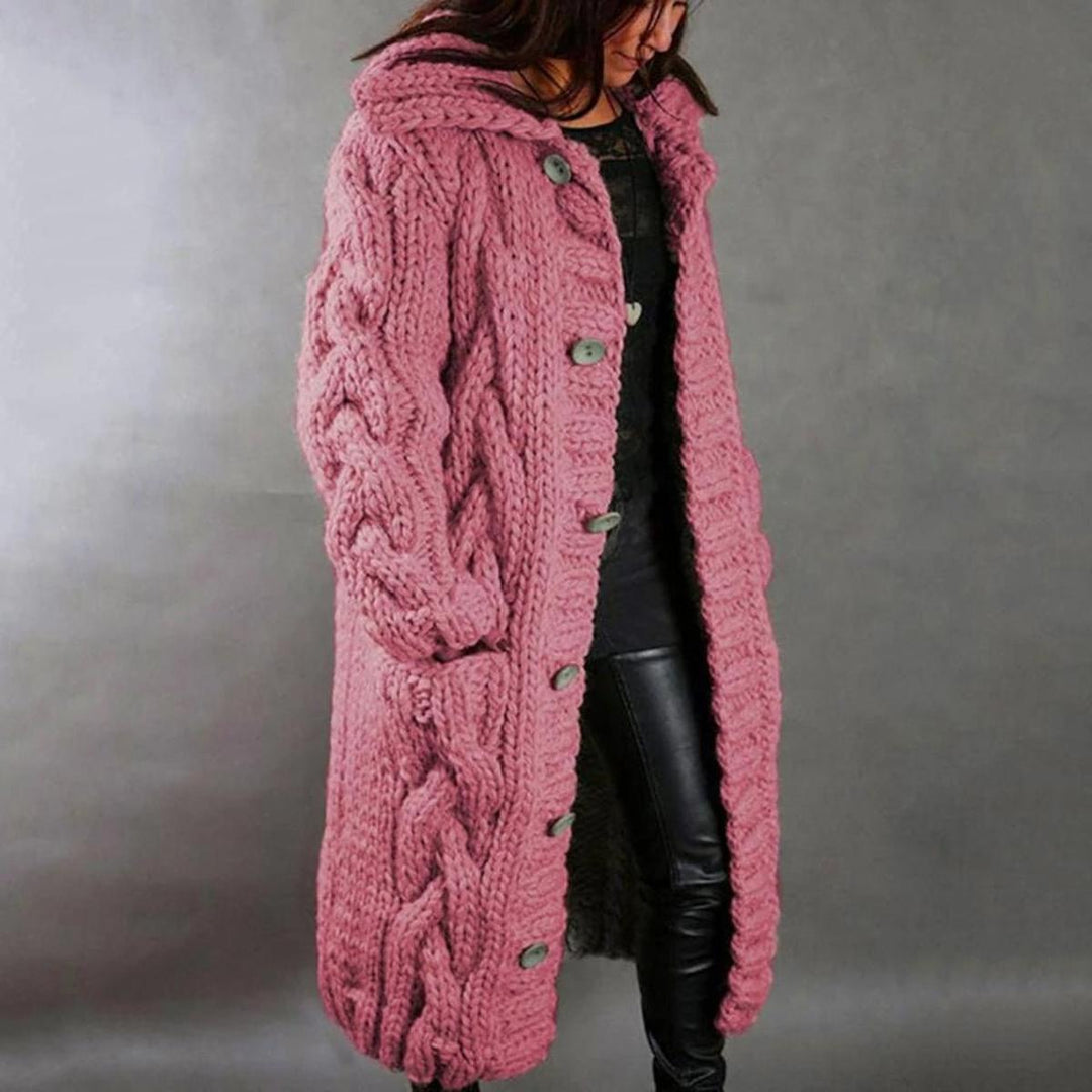 Cappotto in maglia da donna