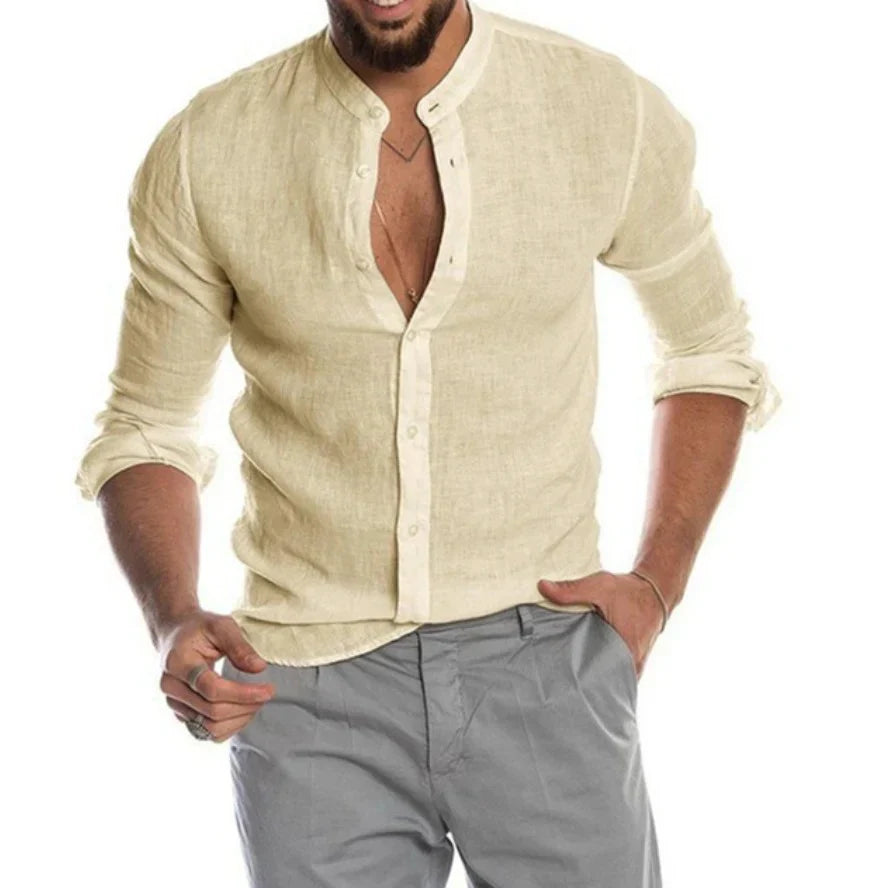 Camicia di lino da uomo