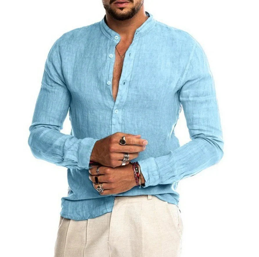 Camicia di lino da uomo