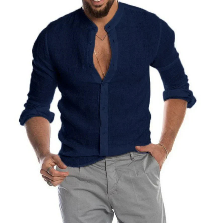 Camicia di lino da uomo