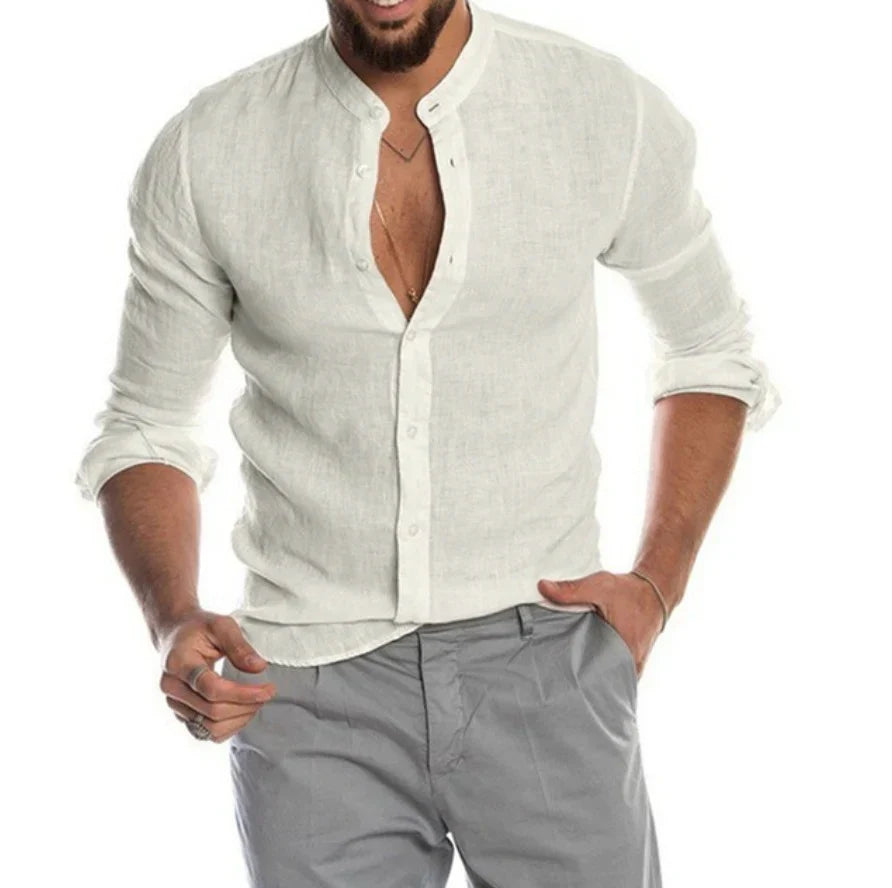 Camicia di lino da uomo
