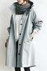 Trench impermeabile oversize di media lunghezza Maris