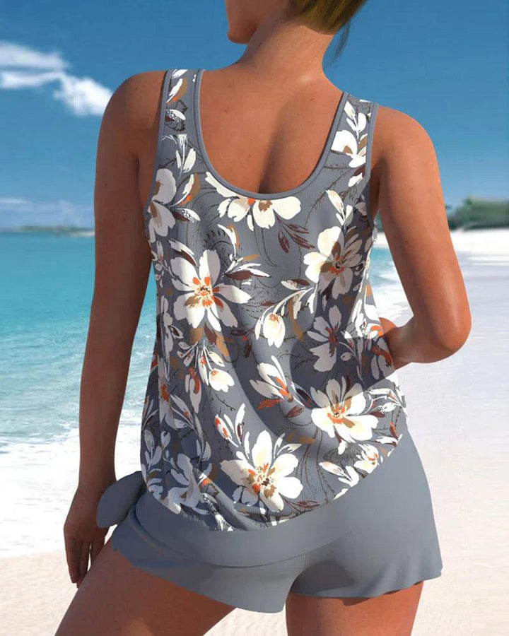 Costume da bagno tankini da donna, due pezzi