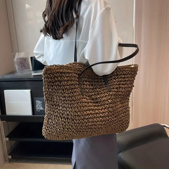 Borsa tote intrecciata da donna