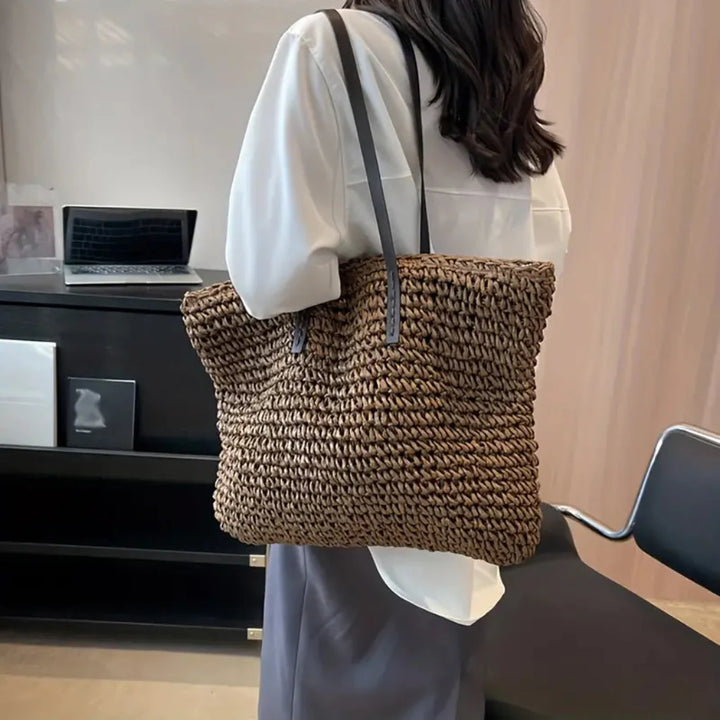Borsa tote intrecciata da donna