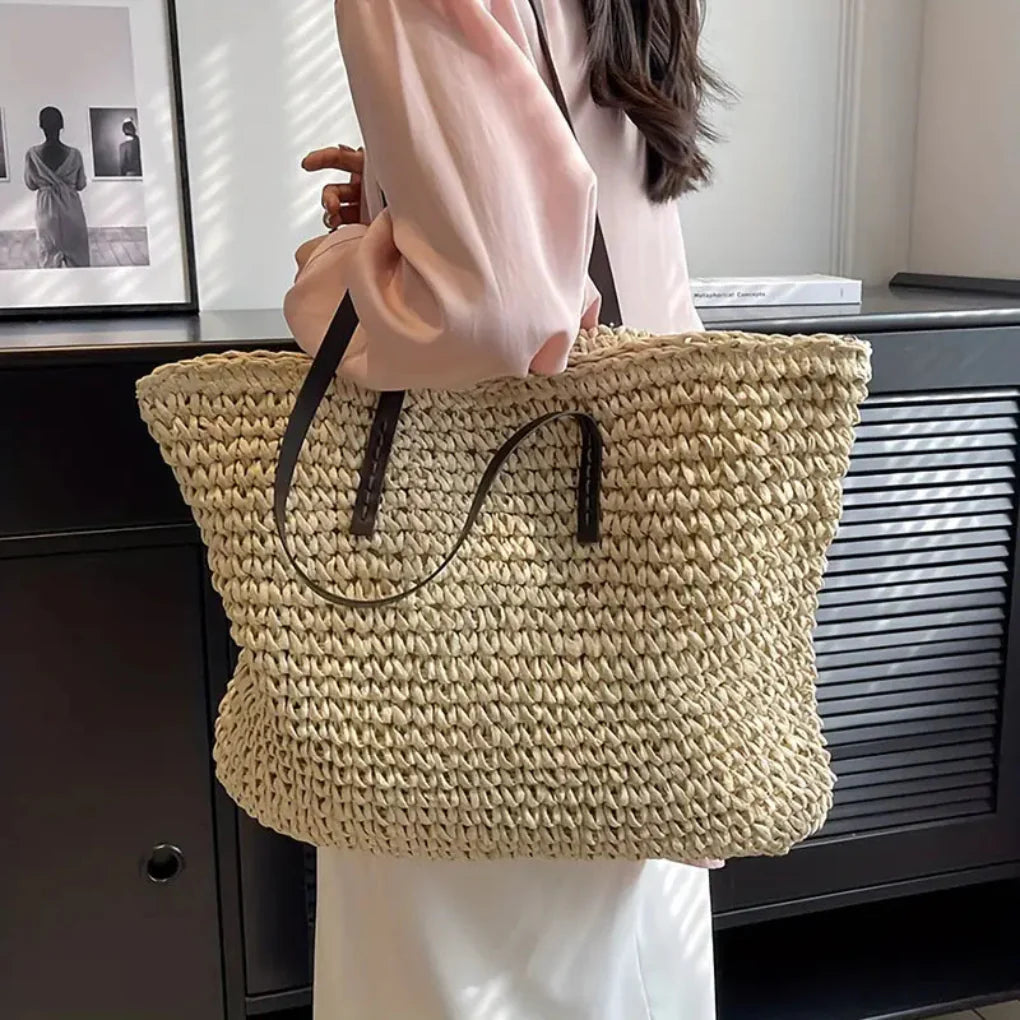 Borsa tote intrecciata da donna