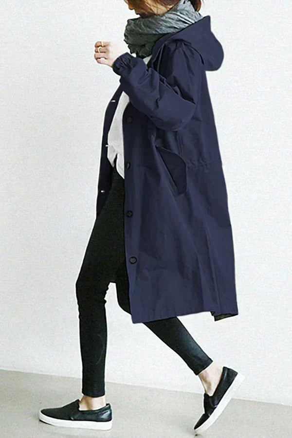Trench impermeabile oversize di media lunghezza Maris