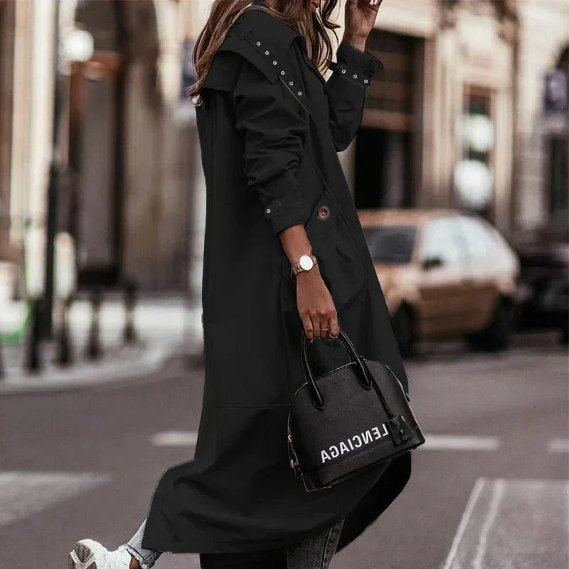 Trench da donna con cappuccio