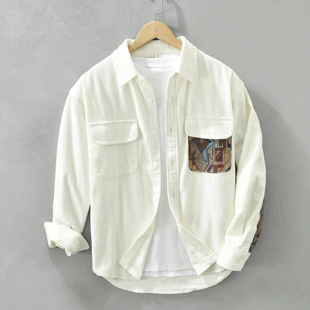 Camicia vintage a maniche lunghe da uomo