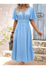 Vestito midi blu da donna