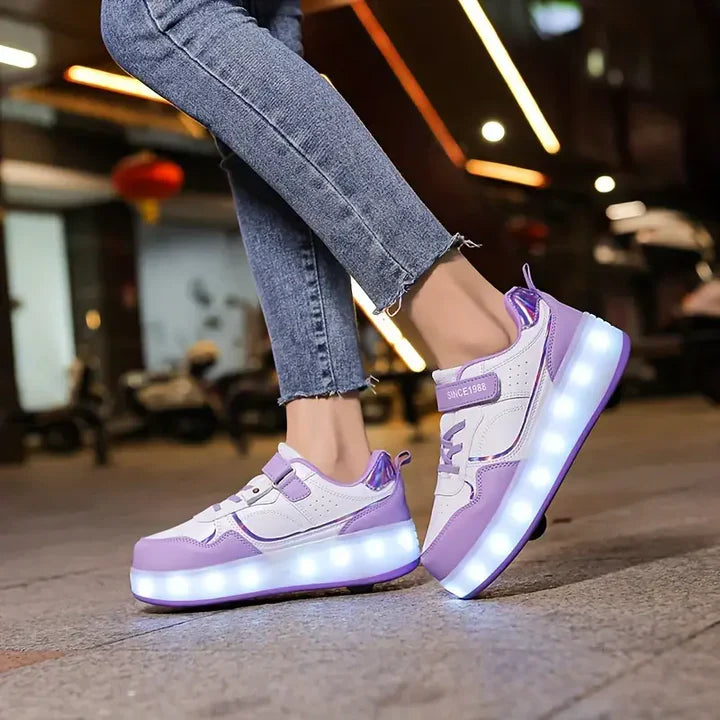 Scarpe a rotelle luminose per bambini