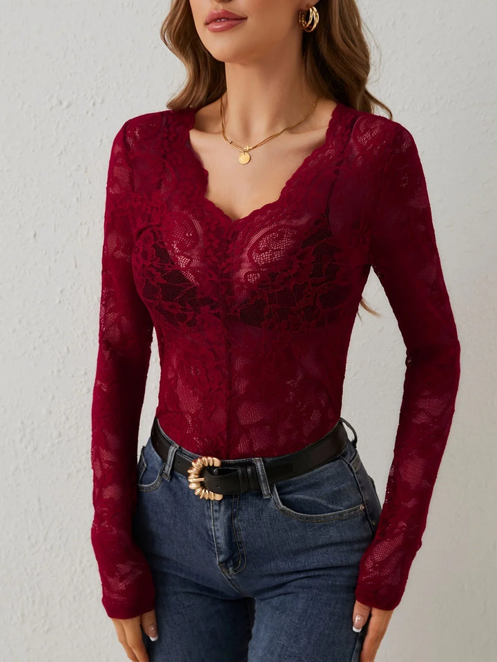 Camicetta in pizzo da donna