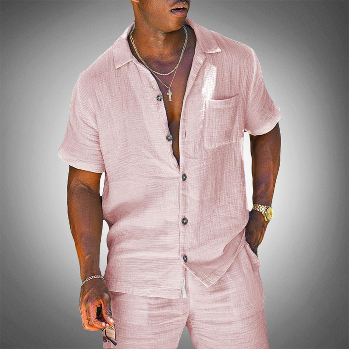 Completo in lino da uomo in due pezzi
