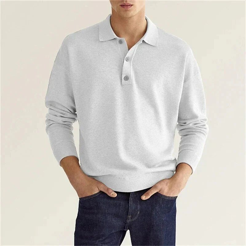 Polo a maniche lunghe da uomo