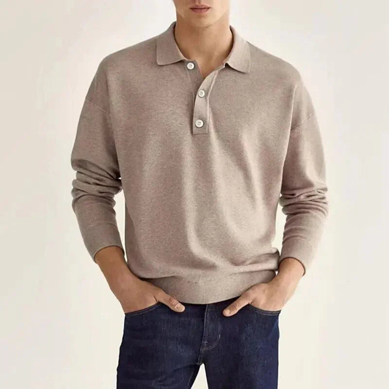 Polo a maniche lunghe da uomo