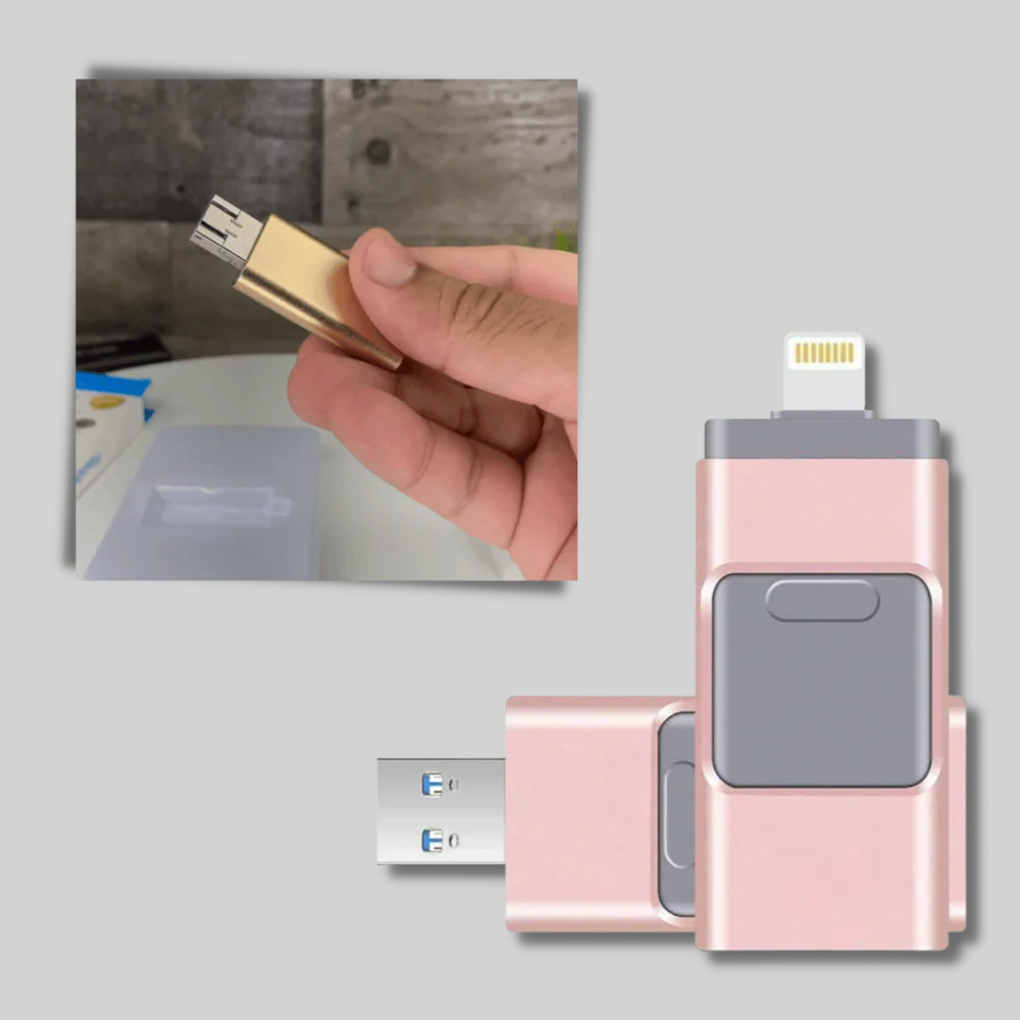 Unità flash USB 4 in 1: soluzione di archiviazione multi-connettore