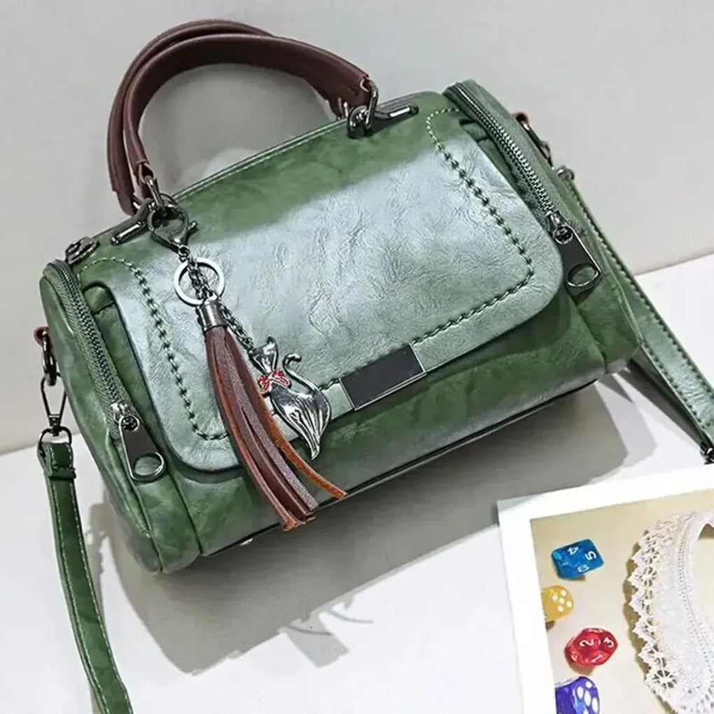 Elegante borsa a tracolla in pelle