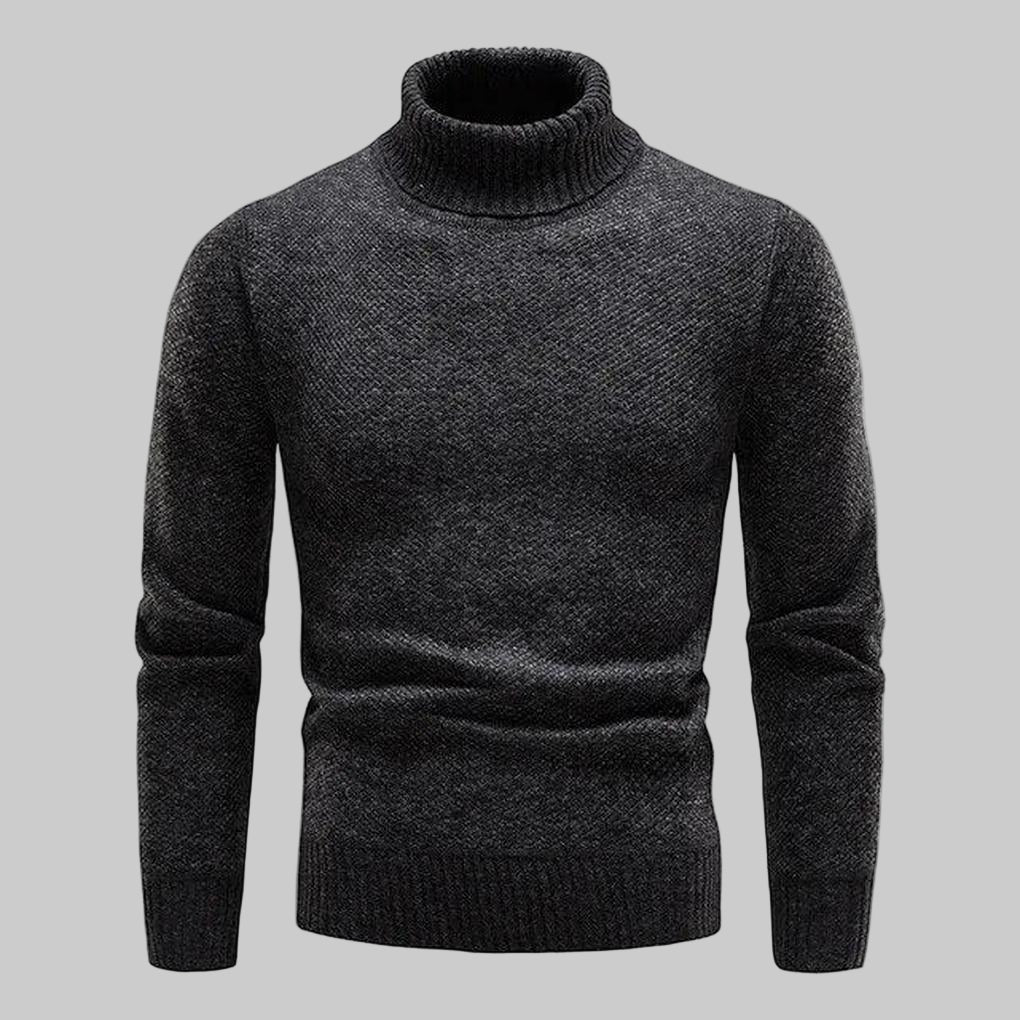 Elegante maglione a collo alto