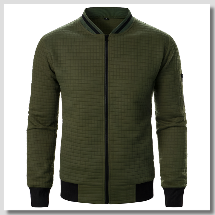 Maglione da uomo con mezza zip: un look a strati rilassato per le giornate più fresche