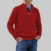 Maglione da uomo con mezza zip