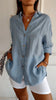 Camicia casual con bottoni per donna