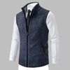 Gilet in maglia con cerniera completa da uomo