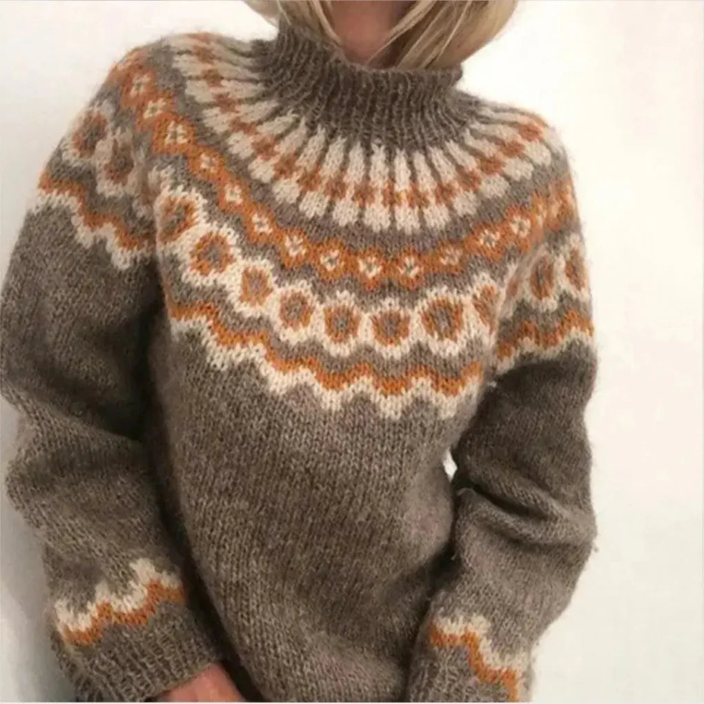 Maglione lavorato a maglia da donna
