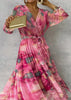 Robe d'été à manches longues pour femme