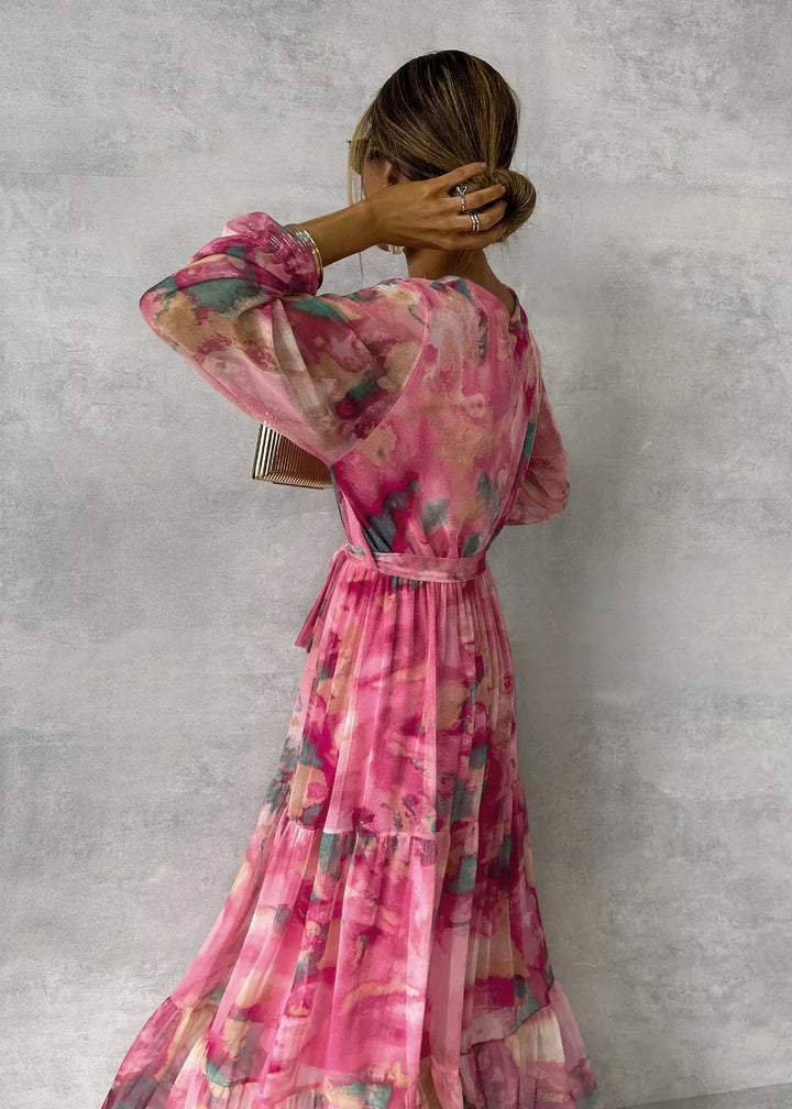 Robe d'été à manches longues pour femme